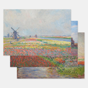 Claude Monet - Auswahl der Holland-Meisterwerke Geschenkpapier Set