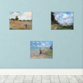 Claude Monet - Auswahl der Meisterwerke Bilderwand Sets (Holzboden)