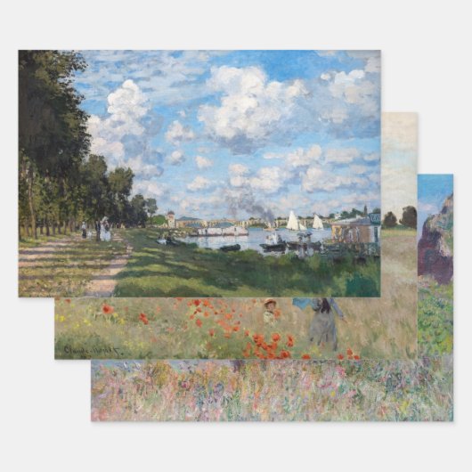 Claude Monet - Auswahl der Meisterwerke Geschenkpapier Set (Set)