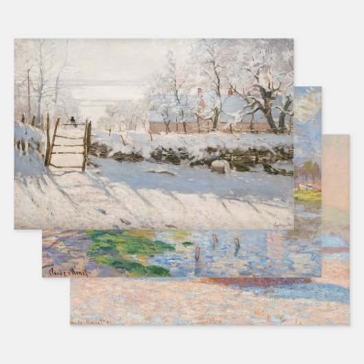 Claude Monet - Auswahl der Meisterwerke Geschenkpapier Set (Set)