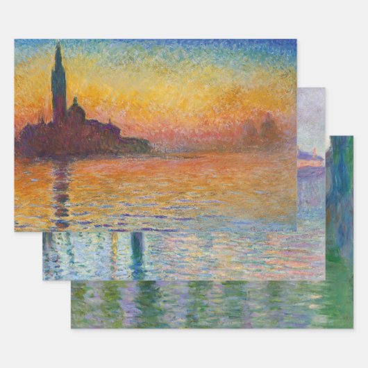 Claude Monet - Auswahl der Meisterwerke in Venedig Geschenkpapier Set (Set)