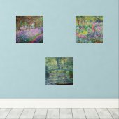 Claude Monet - Auswahl von Giverny Masterpiece Bilderwand Sets (Holzboden)