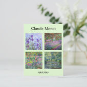Claude Monet - Auswahl von Giverny Masterpiece Postkarte (Stehend Vorderseite)