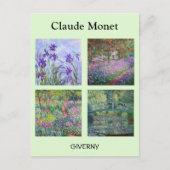 Claude Monet - Auswahl von Giverny Masterpiece Postkarte (Vorderseite)