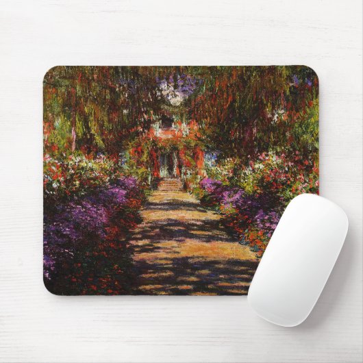 Claude Monet-Bahn in Monets Garten bei Giverny Mousepad (Mit Mouse)