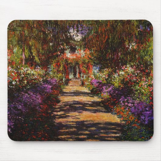 Claude Monet-Bahn in Monets Garten bei Giverny Mousepad (Vorne)