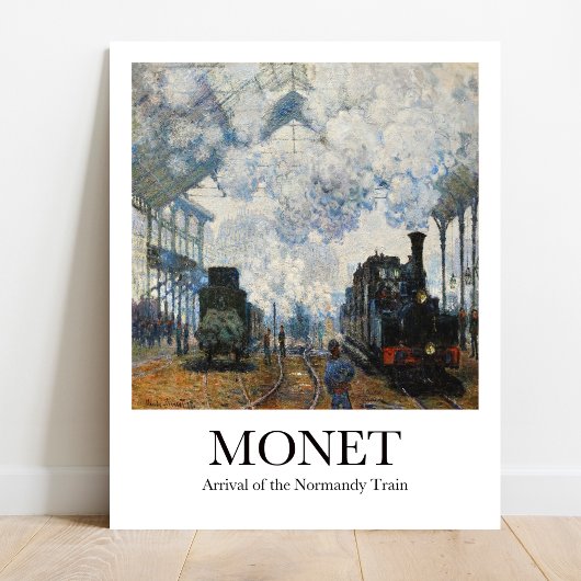 Claude Monet Bahnhof Poster