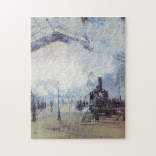 Claude Monet Bahnhof Puzzle