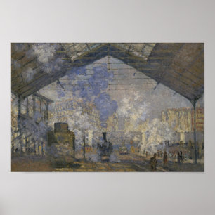 Claude Monet - Bahnhof Saint-Lazare Poster