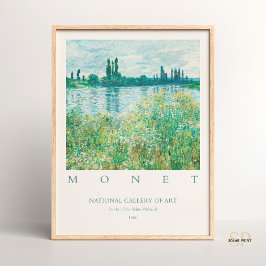 Claude Monet Banks of the Seine Vintage Malerei Poster