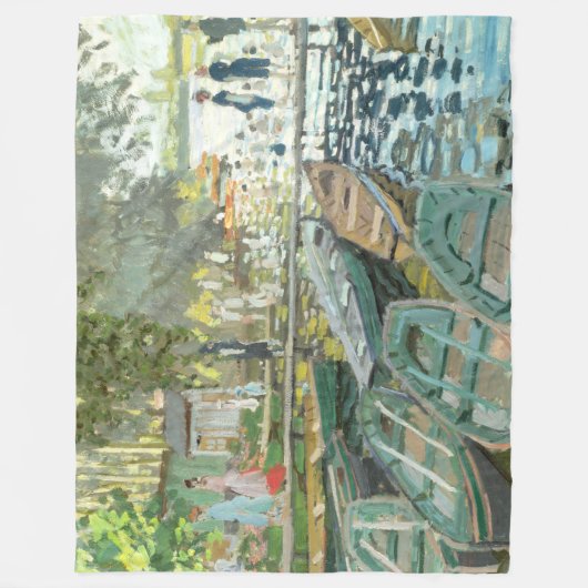 Claude Monet. Bathers in La Grenouillère Fleecedecke (Vorderseite)