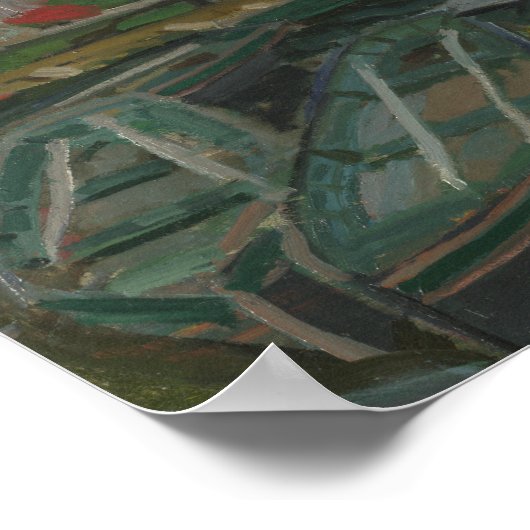 Claude Monet - Bathers in La Grenouillere Poster (Ecke)