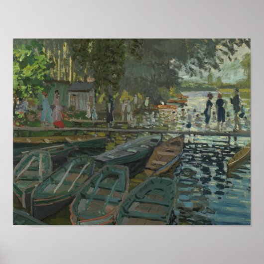 Claude Monet - Bathers in La Grenouillere Poster (Vorne)