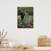Claude Monet - Bazille und Camille, Poster (Küche)