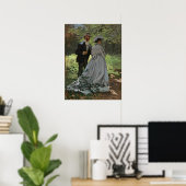 Claude Monet - Bazille und Camille, Poster (Heimbüro)