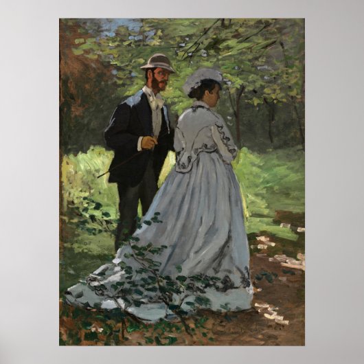 Claude Monet - Bazille und Camille, Poster (Vorne)