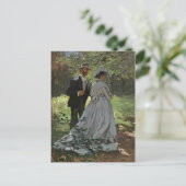 Claude Monet - Bazille und Camille, Postkarte (Stehend Vorderseite)