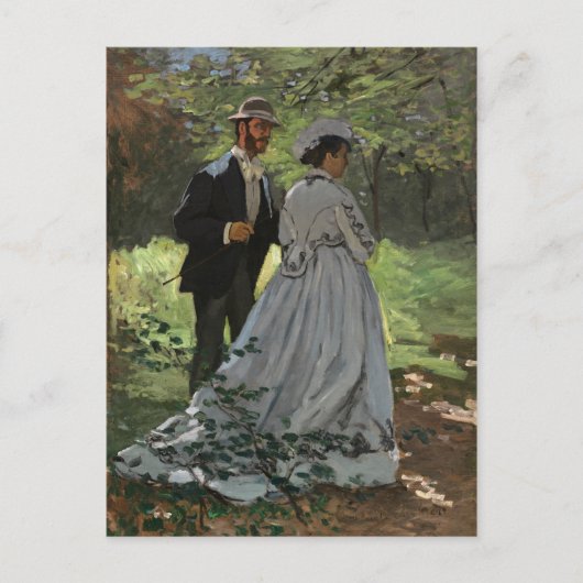 Claude Monet - Bazille und Camille, Postkarte (Vorderseite)