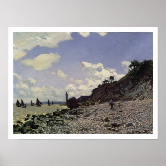 Claude Monet | Beach at Honfleur, 1864 Poster (Vorne)