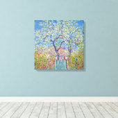 Claude Monet - Birnbaum in Blume Leinwanddruck (Insitu (Holzboden))