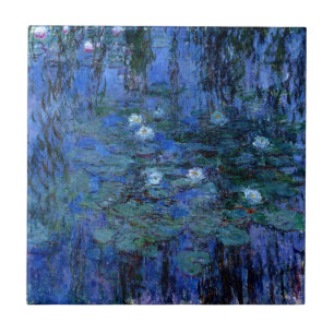 Claude Monet Blaue Seerosen Fliese