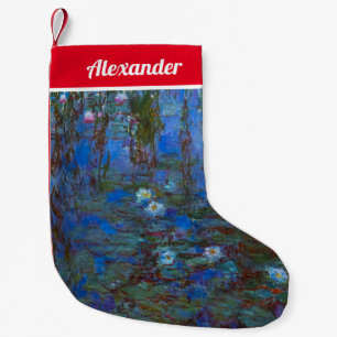 Claude Monet - Blaue Seerosen Kleiner Weihnachtsstrumpf