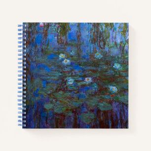 Claude Monet - Blaue Seerosen Notizblock