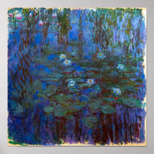 Claude Monet - Blaue Seerosen Poster