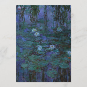 Claude Monet - Blaue Wasserläufe Einladung