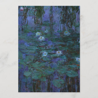 Claude Monet - Blaue Wasserläufe Einladung