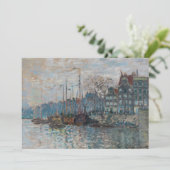 Claude Monet - Blick auf Amsterdam Dankeskarte (Stehend Vorderseite)