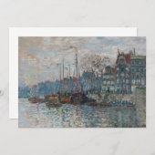 Claude Monet - Blick auf Amsterdam Dankeskarte (Vorne/Hinten)
