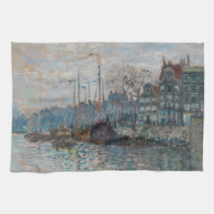 Claude Monet - Blick auf Amsterdam Geschirrtuch