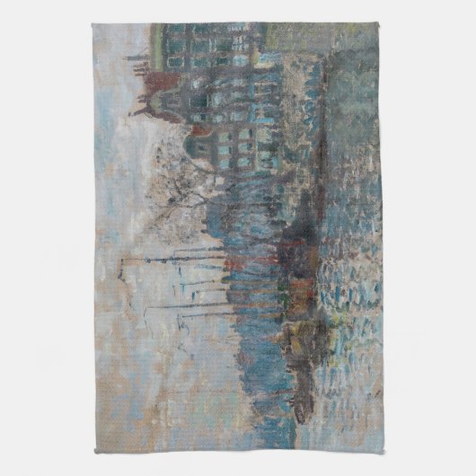Claude Monet - Blick auf Amsterdam Geschirrtuch (Vertikal)