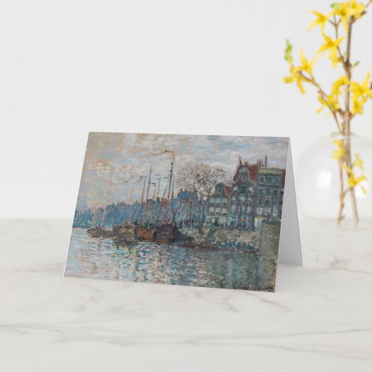Claude Monet - Blick auf Amsterdam Karte (Gelbe Blume)