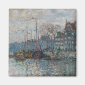 Claude Monet - Blick auf Amsterdam Magnet (Vorne)