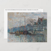 Claude Monet - Blick auf Amsterdam Postkarte (Vorne/Hinten)