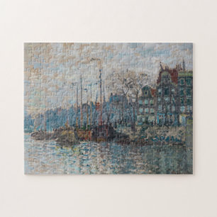 Claude Monet - Blick auf Amsterdam Puzzle