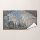 Claude Monet - Blick auf den Bahnhof Saint-Lazare Badhandtuch Set (Handtuch)