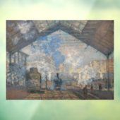 Claude Monet - Blick auf den Bahnhof Saint-Lazare Fensteraufkleber (Blatt 3)
