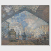 Claude Monet - Blick auf den Bahnhof Saint-Lazare Geschenkpapier (Flach)