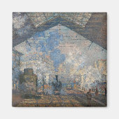 Claude Monet - Blick auf den Bahnhof Saint-Lazare Magnet (Vorne)
