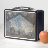Claude Monet - Blick auf den Bahnhof Saint-Lazare Metall Brotdose (Beispiel)