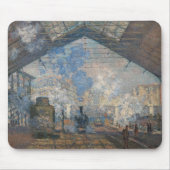 Claude Monet - Blick auf den Bahnhof Saint-Lazare Mousepad (Vorne)