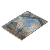 Claude Monet - Blick auf den Bahnhof Saint-Lazare Notizblock (Linke Seite)