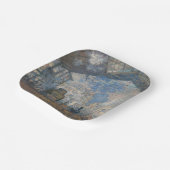 Claude Monet - Blick auf den Bahnhof Saint-Lazare Pappteller (Gewinkelt)