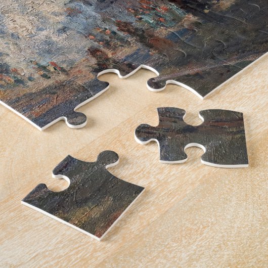 Claude Monet - Blick auf den Bahnhof Saint-Lazare Puzzle (Seite)