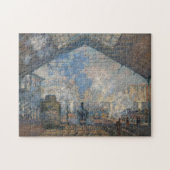 Claude Monet - Blick auf den Bahnhof Saint-Lazare Puzzle (Horizontal)