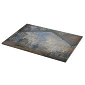 Claude Monet - Blick auf den Bahnhof Saint-Lazare Schneidebrett (Ecke)