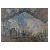 Claude Monet - Blick auf den Bahnhof Saint-Lazare Schneidebrett (Vorderseite)